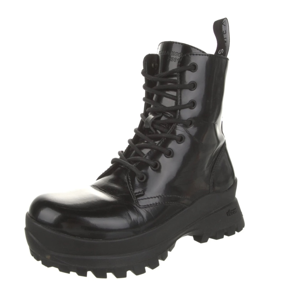 Stella McCartney Trace Lug-Sole Combat Boots